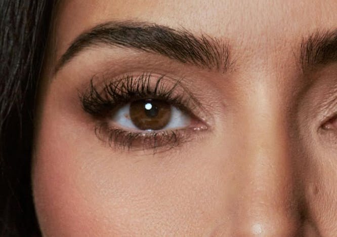 A closeup photo of Kim Kardashian