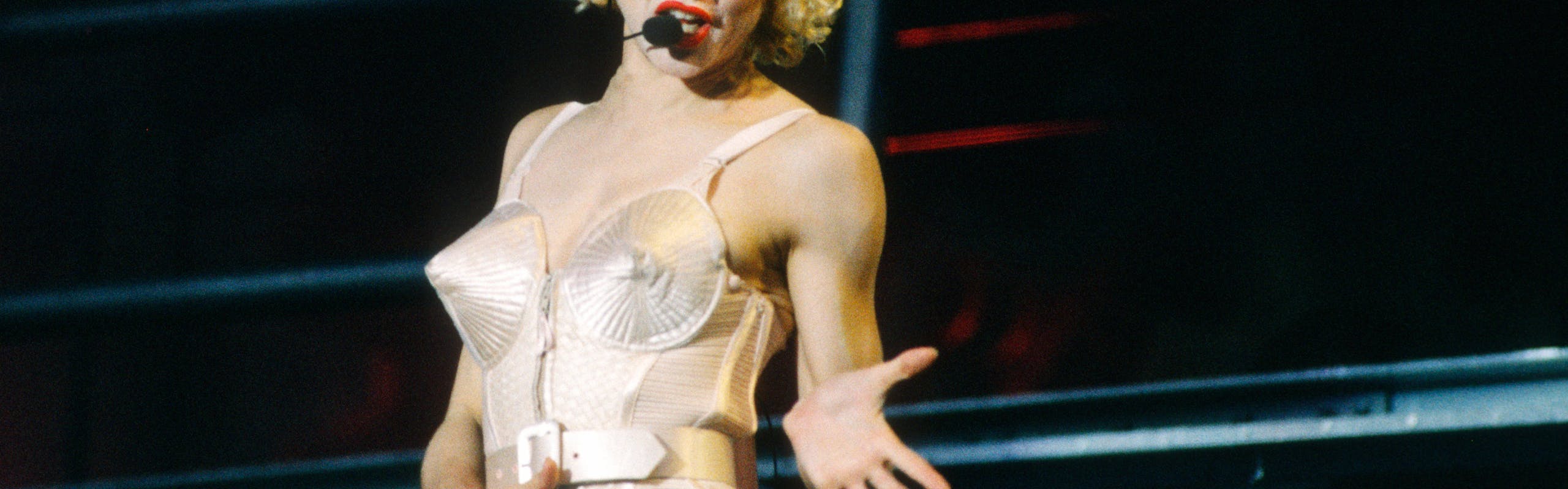 Madonna during her Blonde Ambition tour