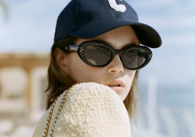 Kaia Gerber wearing Celine Spring/Summer 2021. Photo courtesy of x.com/celineofficial