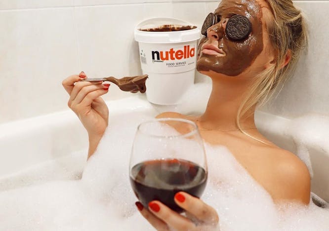 bathtub tub sunglasses accessories accessory glass person beverage wine alcohol