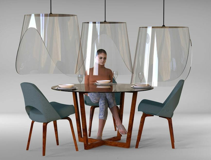 furniture chair tabletop table person human dining table