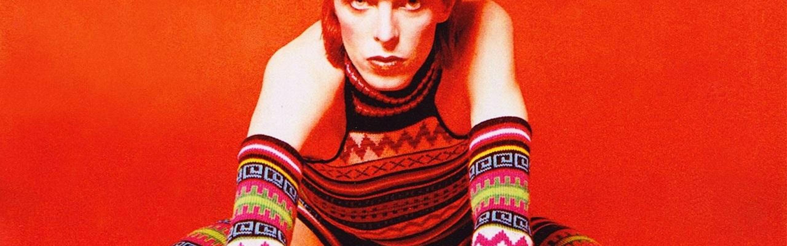 David Bowie in a yarn outfit
