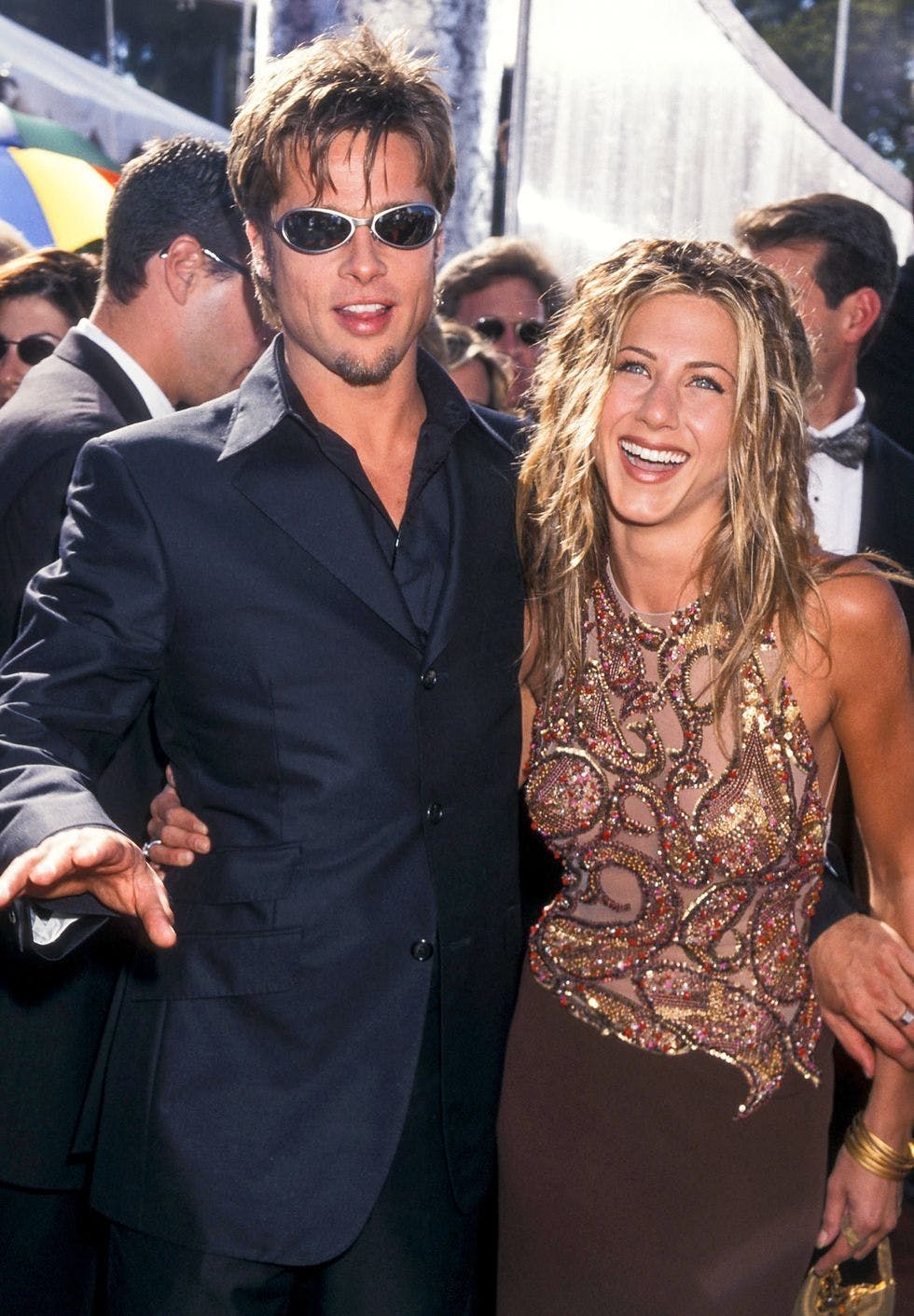 It couple Brad Pitt and Aniston hit the red carpet together in 1999.