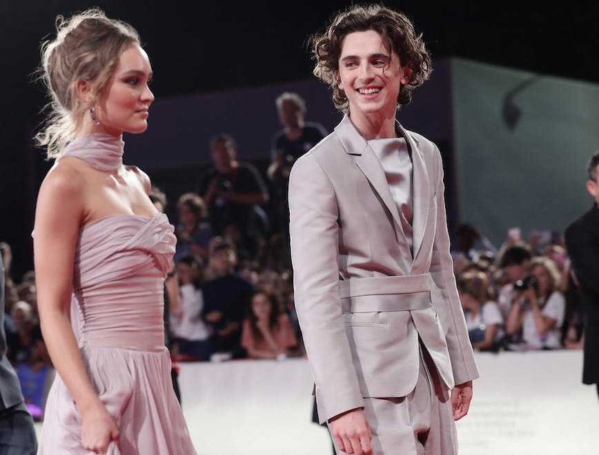 Lily Rose Depp and Timothee Chalamet