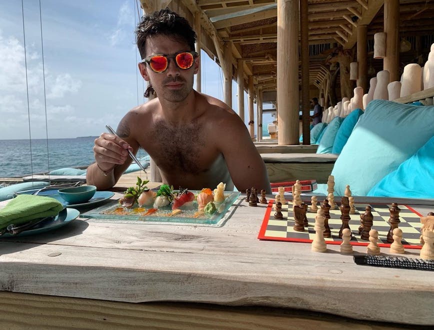 person human sunglasses accessories accessory chess game