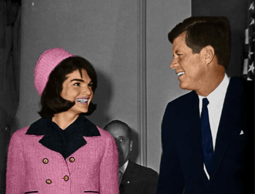 jackie kennedy in iconic pink suit