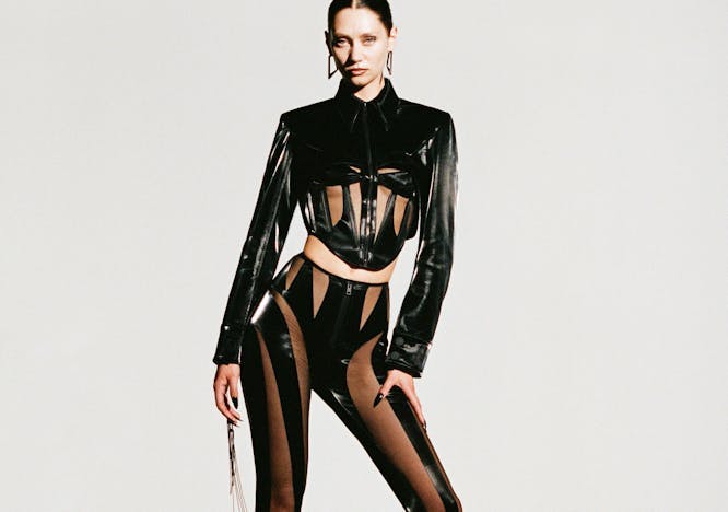 person human latex clothing costume