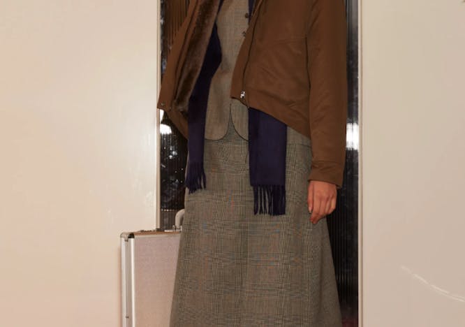 clothing apparel coat skirt kilt tartan plaid person human