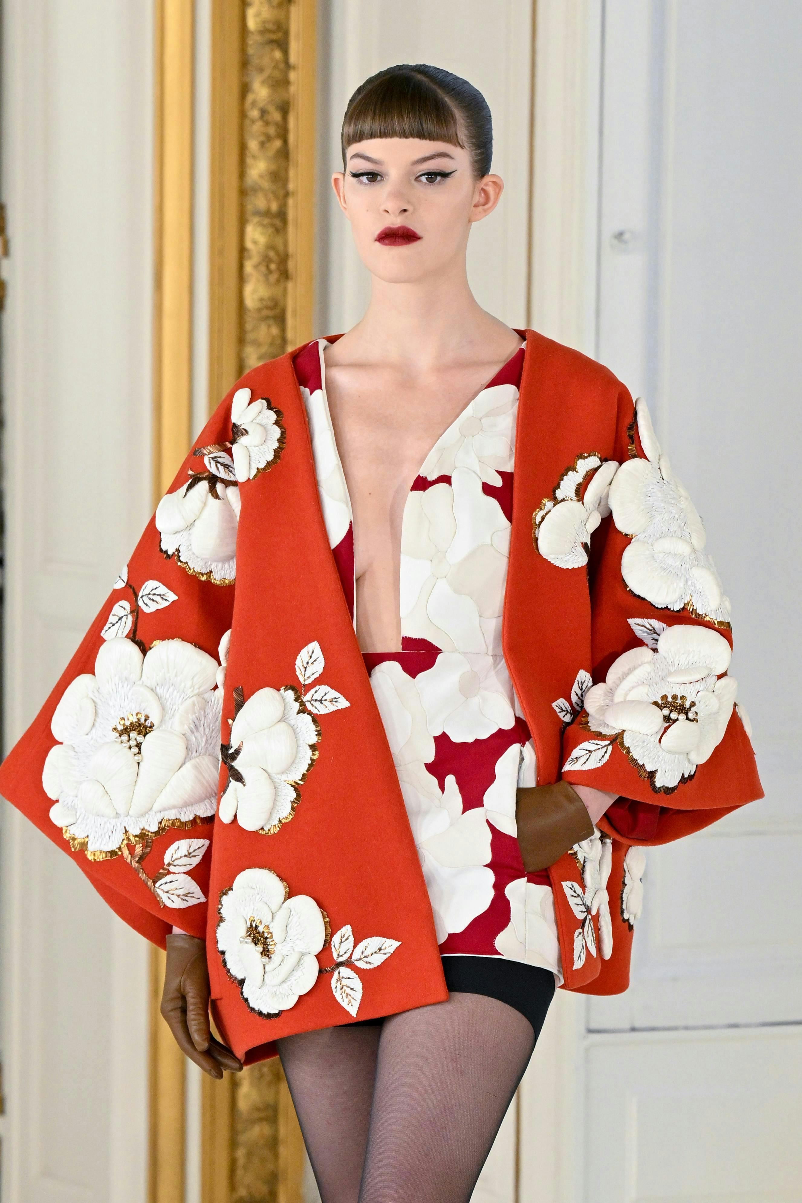 paris clothing apparel robe fashion gown kimono person human