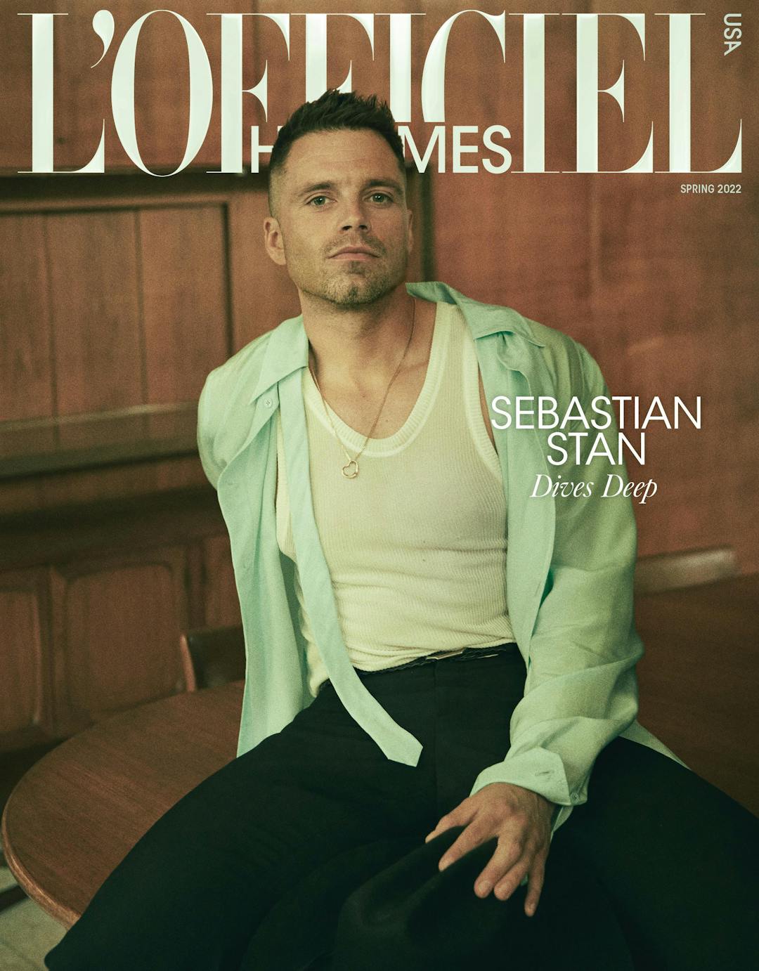 L'OFFICIEL Hommes USA Spring 2022 with Sebastian Stan