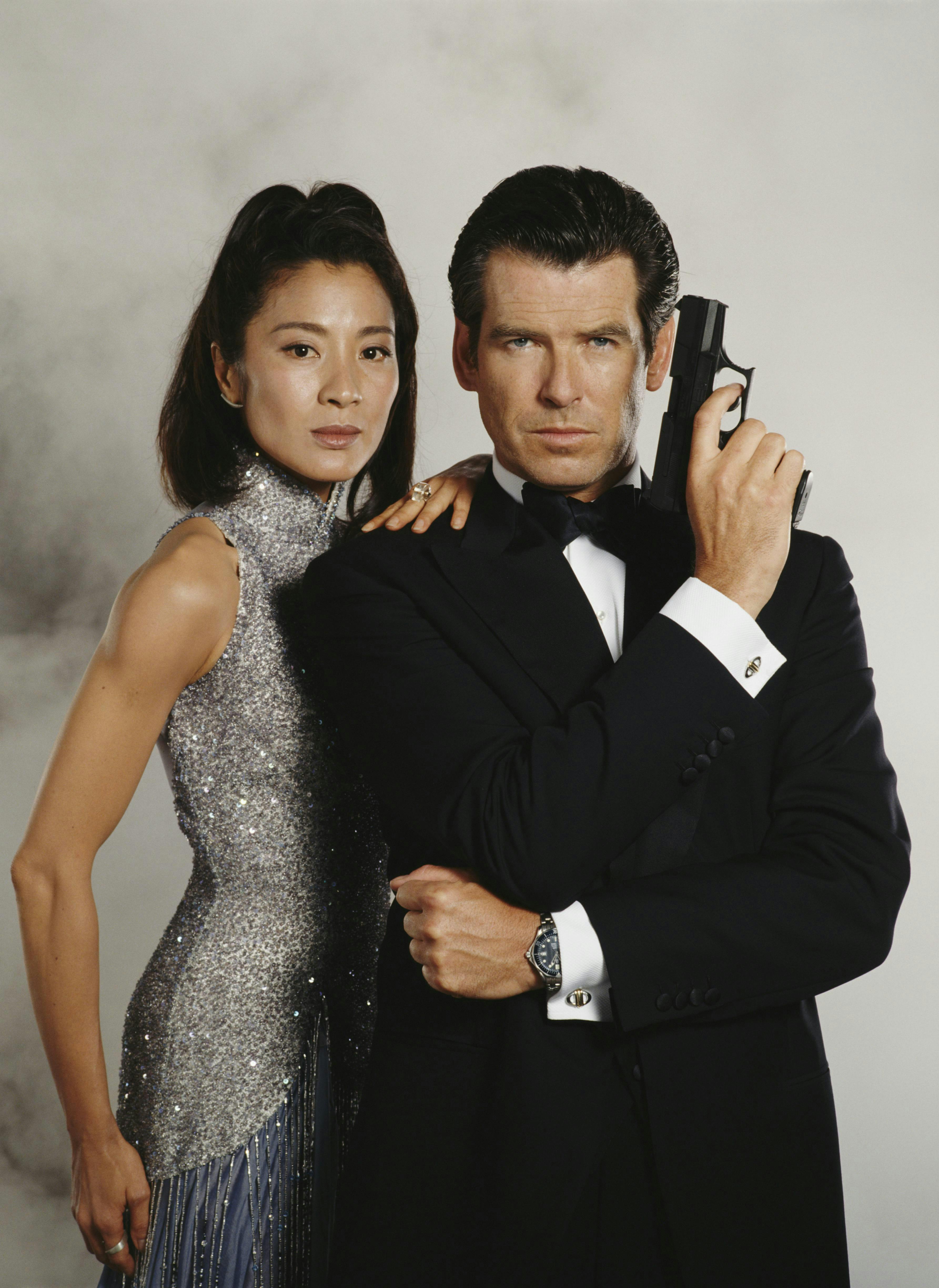 Michelle Yeoh as Wai Lin and Pierce Brosnan as James Bond in 'Tomorrow Never Dies'