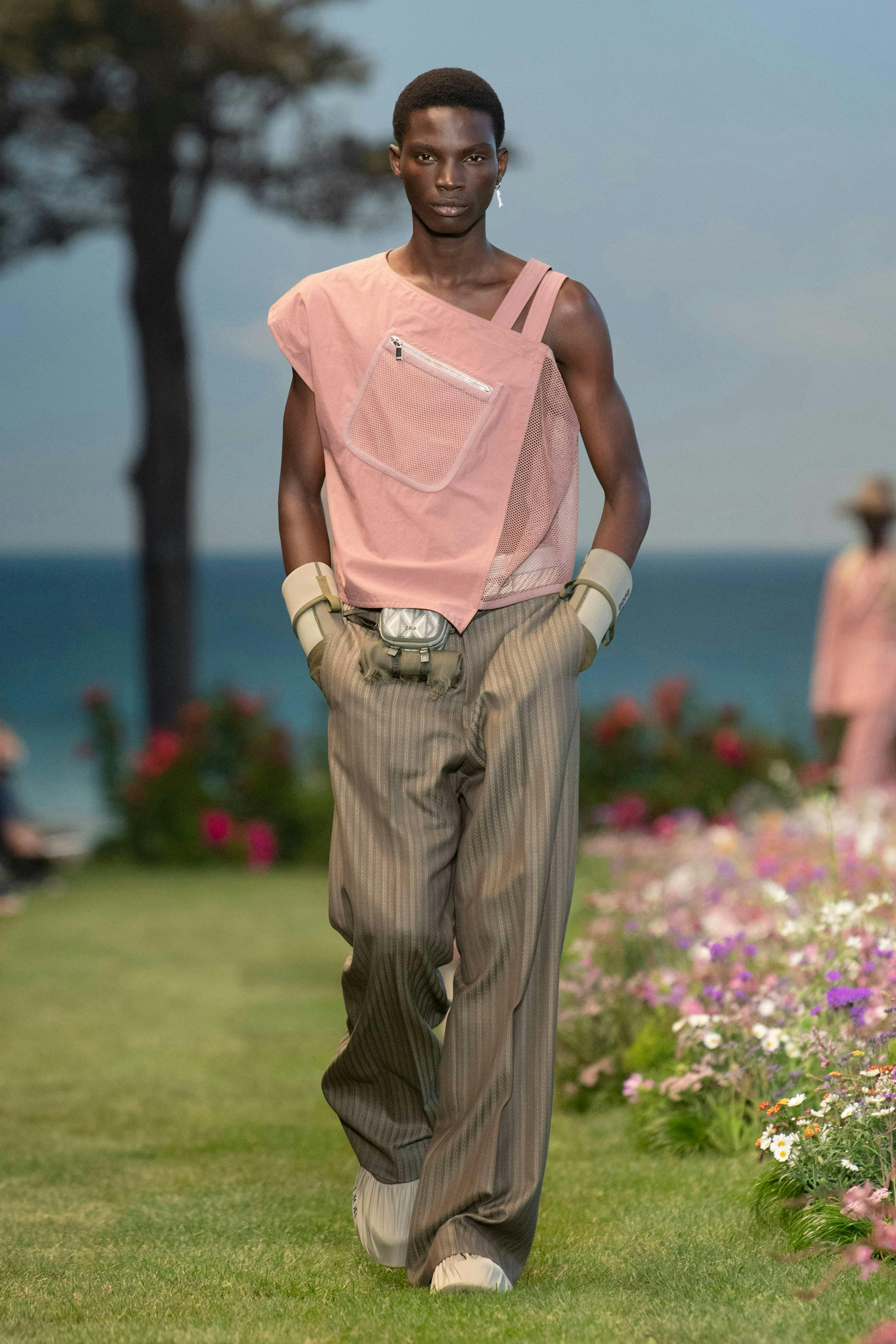 person human clothing apparel grass plant garden outdoors