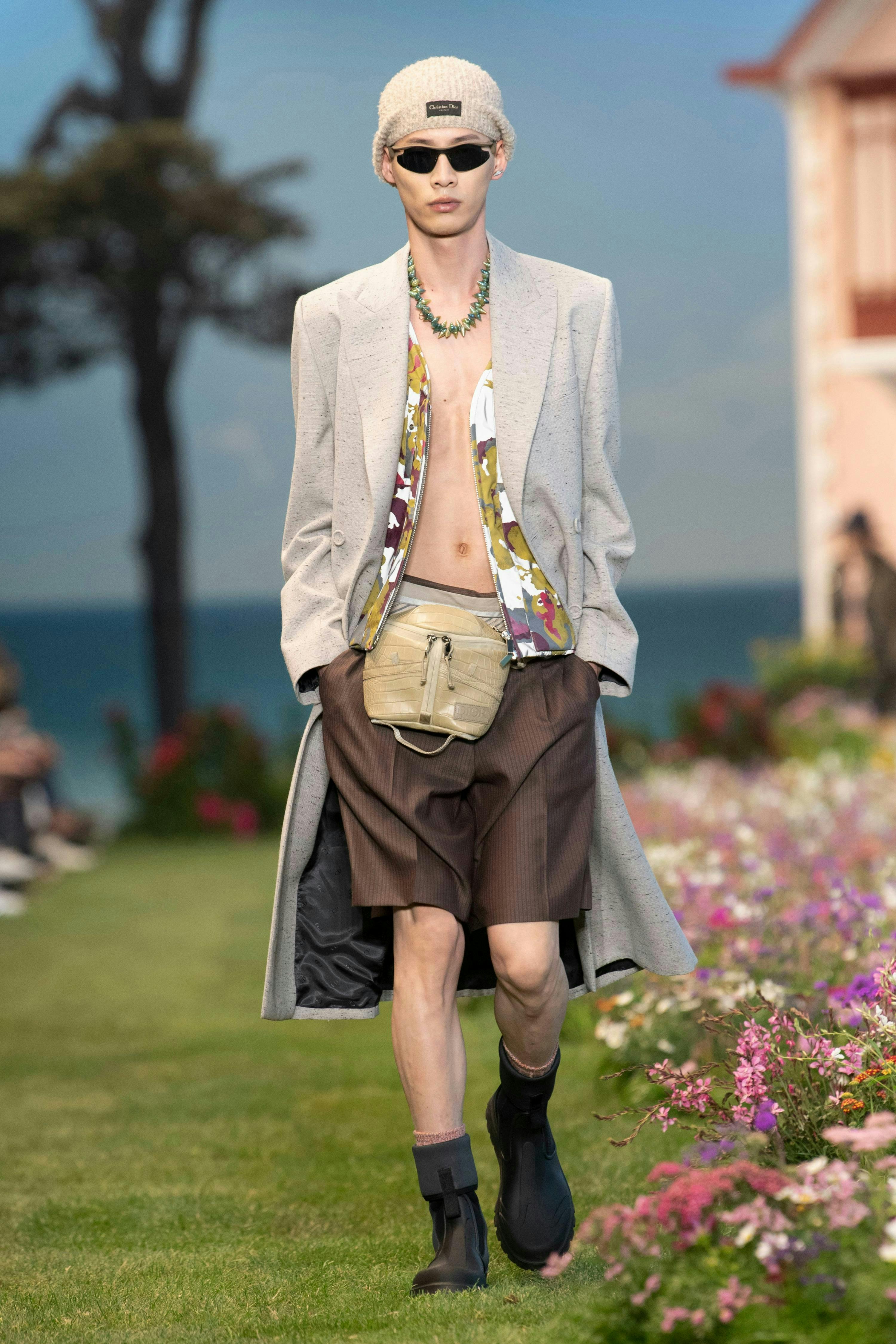 clothing apparel person human skirt sunglasses accessories accessory tartan plaid