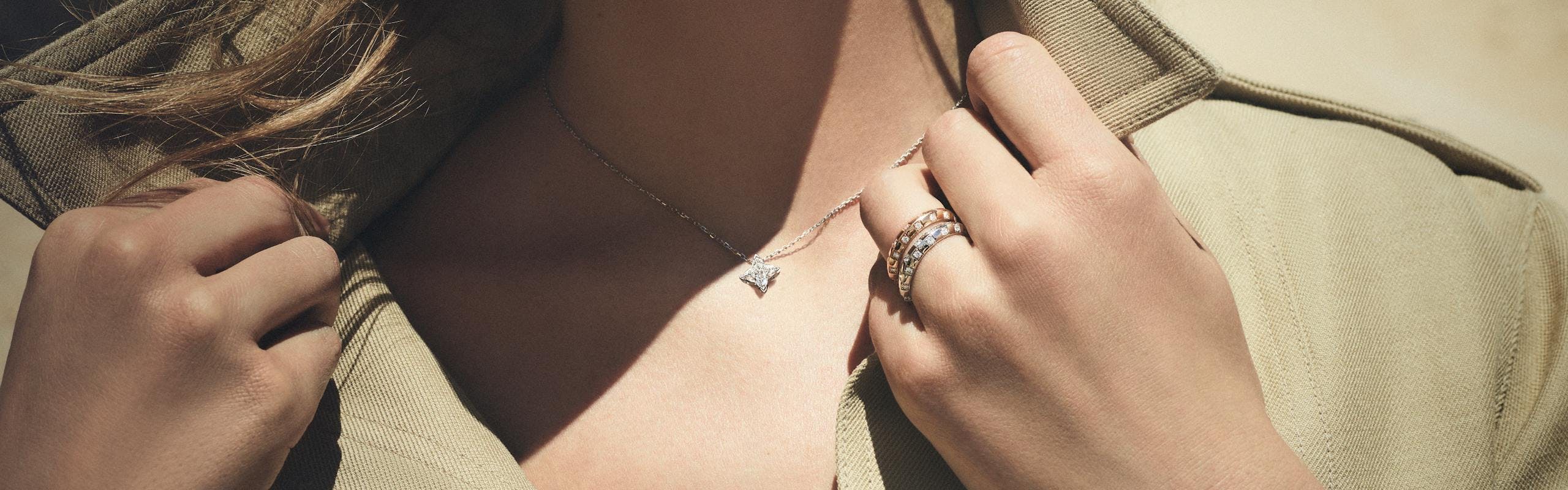 louis vuitton new lv diamonds collection pendant and ring