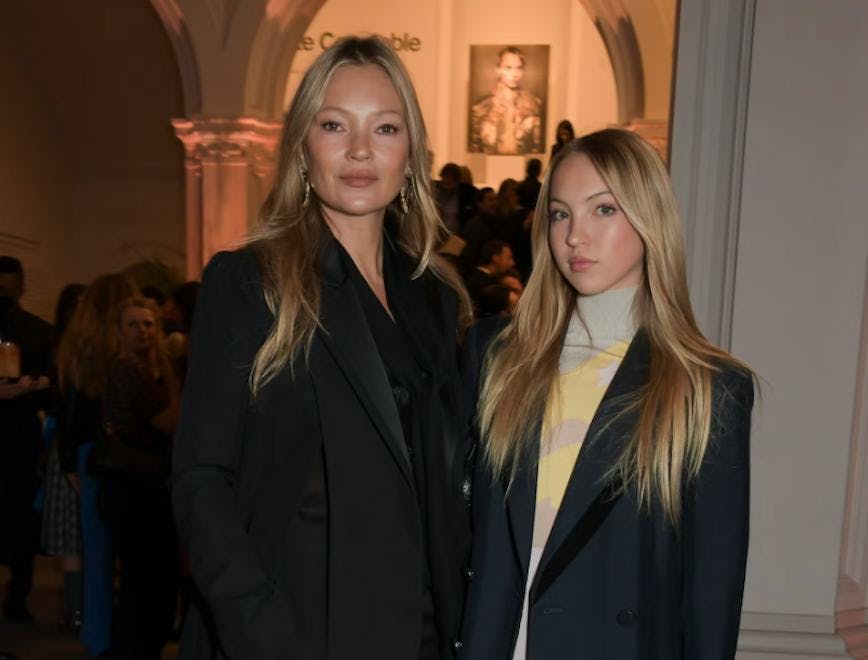 kate and lila moss at an event in london