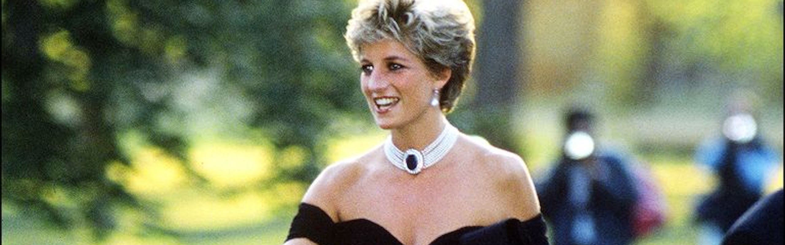 diana wears a stunning black gown post divorce from prince charles