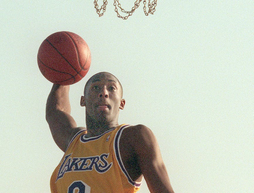 Kobe Bryant in an ad shoot for Adidas at Will Rogers State Beach in 1996.
