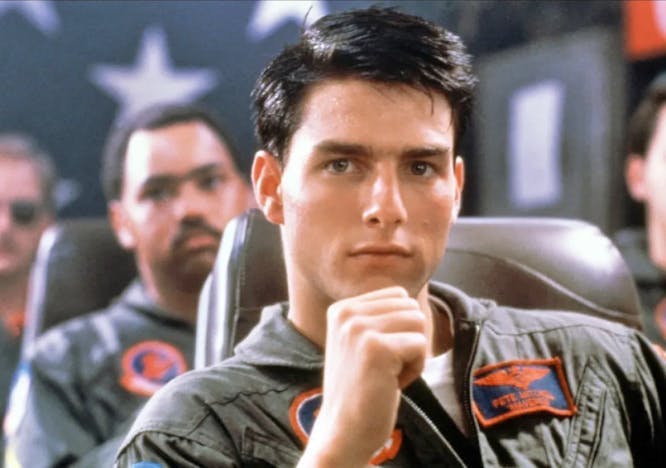 Tom Cruise in Top Gun