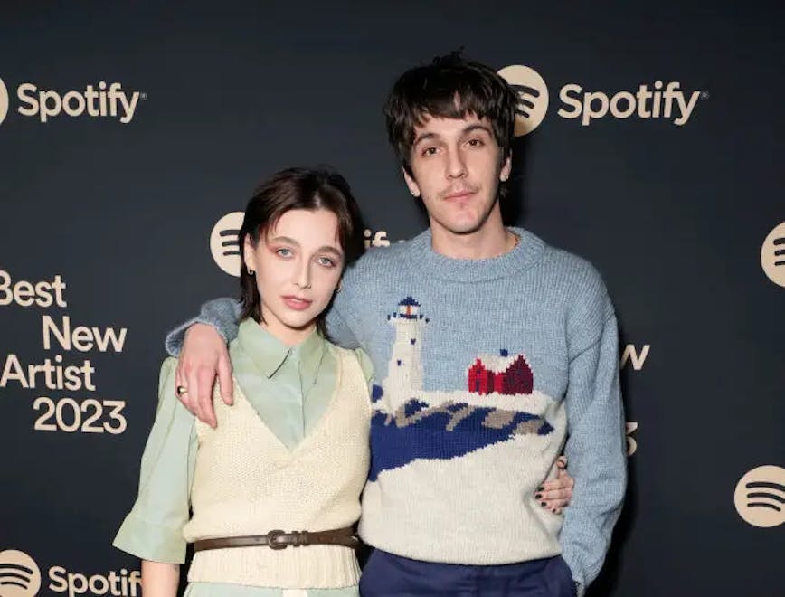 Emma Chamberlain and Role Model on Spotify red carpet