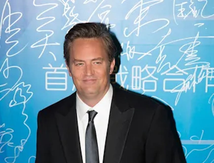 matthew perry in a black suit before his unexpected death