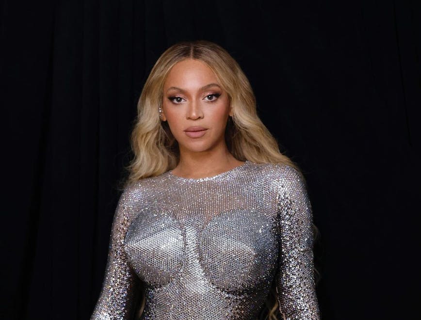 beyonce in a sequined bodysuit