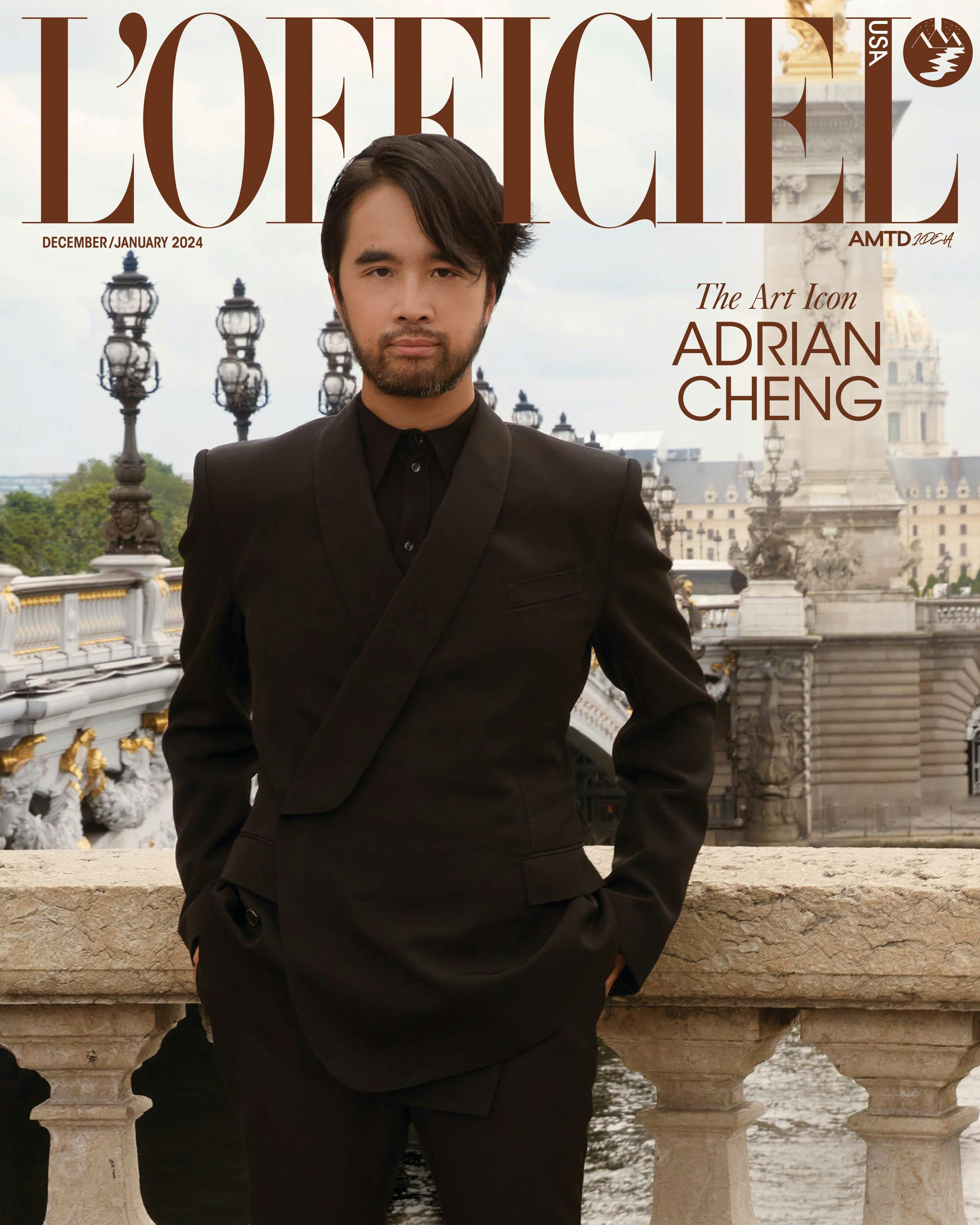 L'OFFICIEL USA December/January 2024 - Adrian Cheng Cover