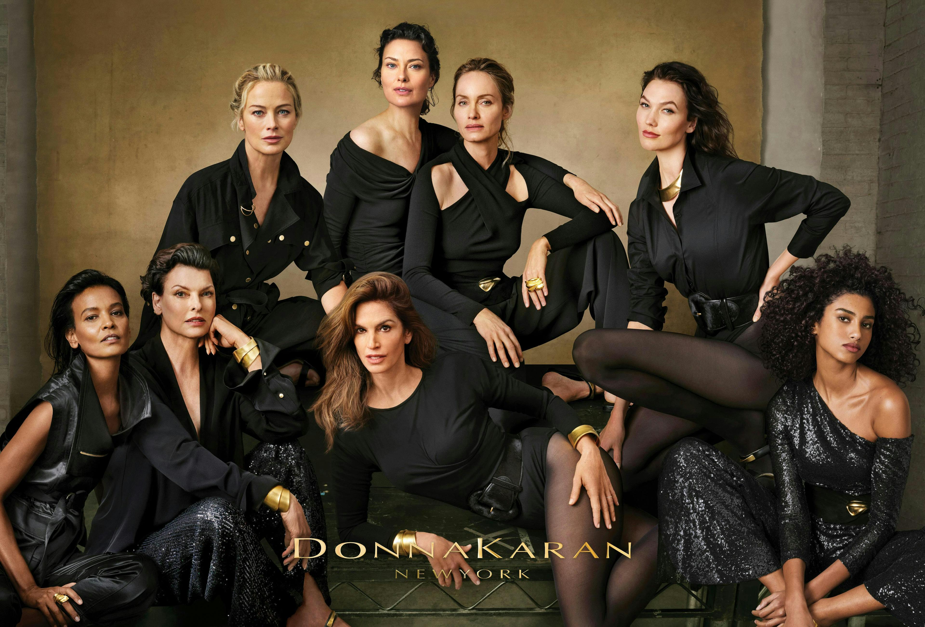 group shot of models wearing all-black clothing