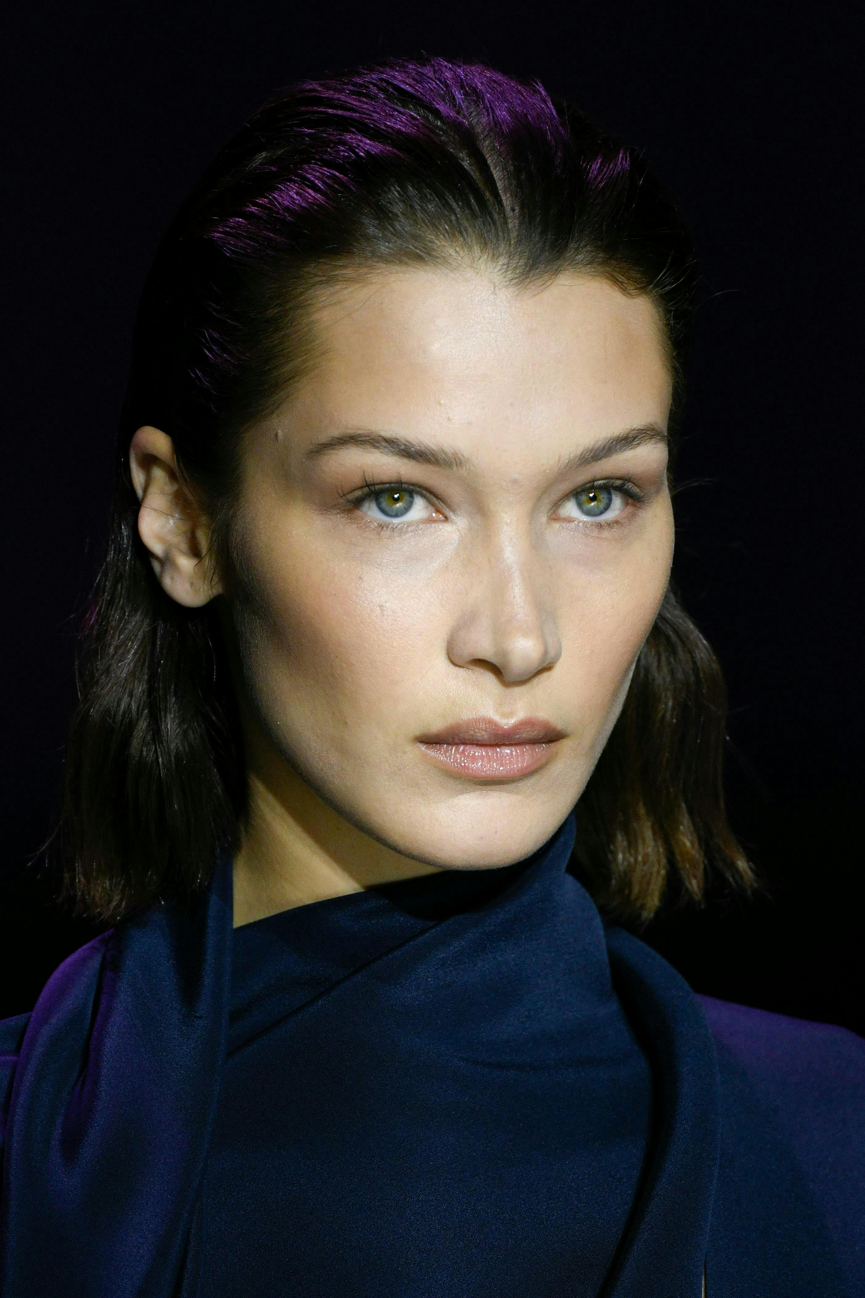 most beautiful women by the decade: closeup of bella hadid
