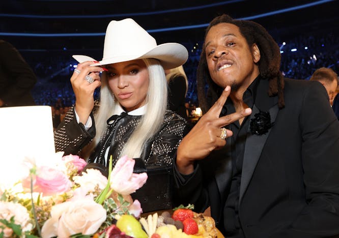 beyoncé and jay-z net worth 2024: couple at the 2024 grammys