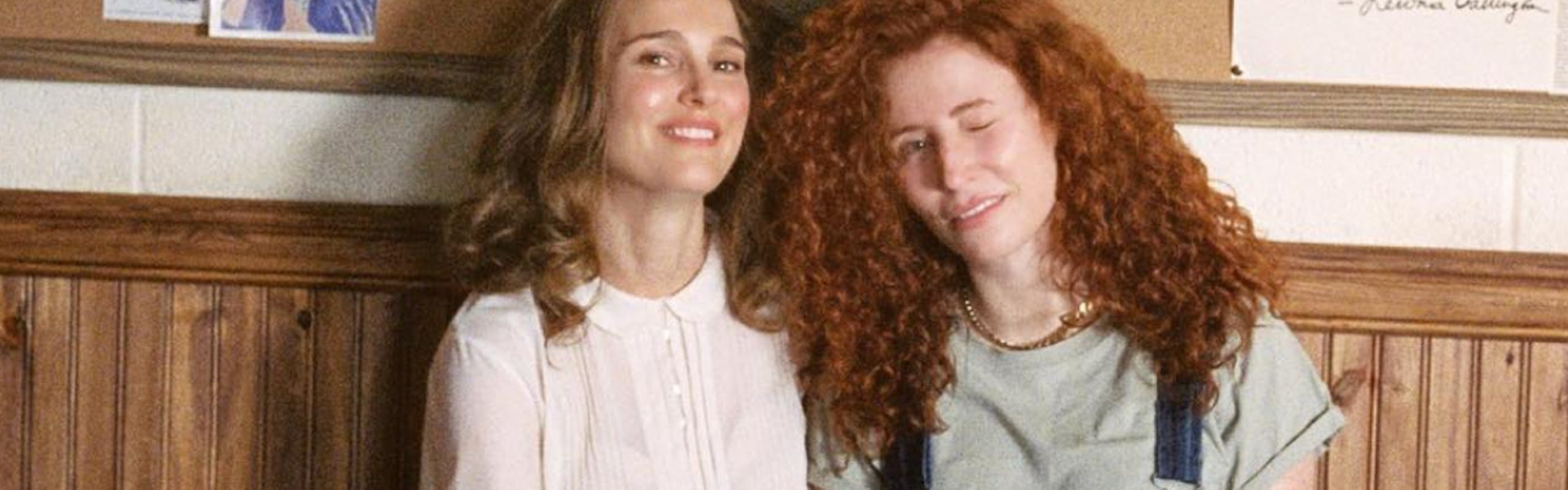 natalie portman and alma har'el on the set of lady in the lake